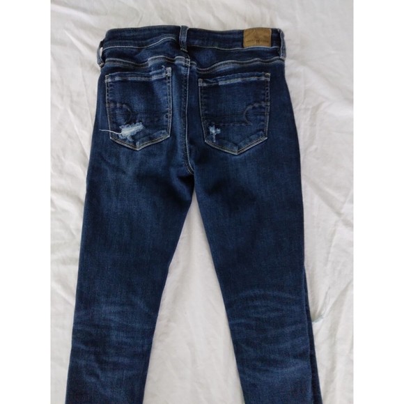 American Eagle AE Ne(x)t Level Patched Low-Rise Jegging Jeans Womens 2 Short - Picture 8 of 11